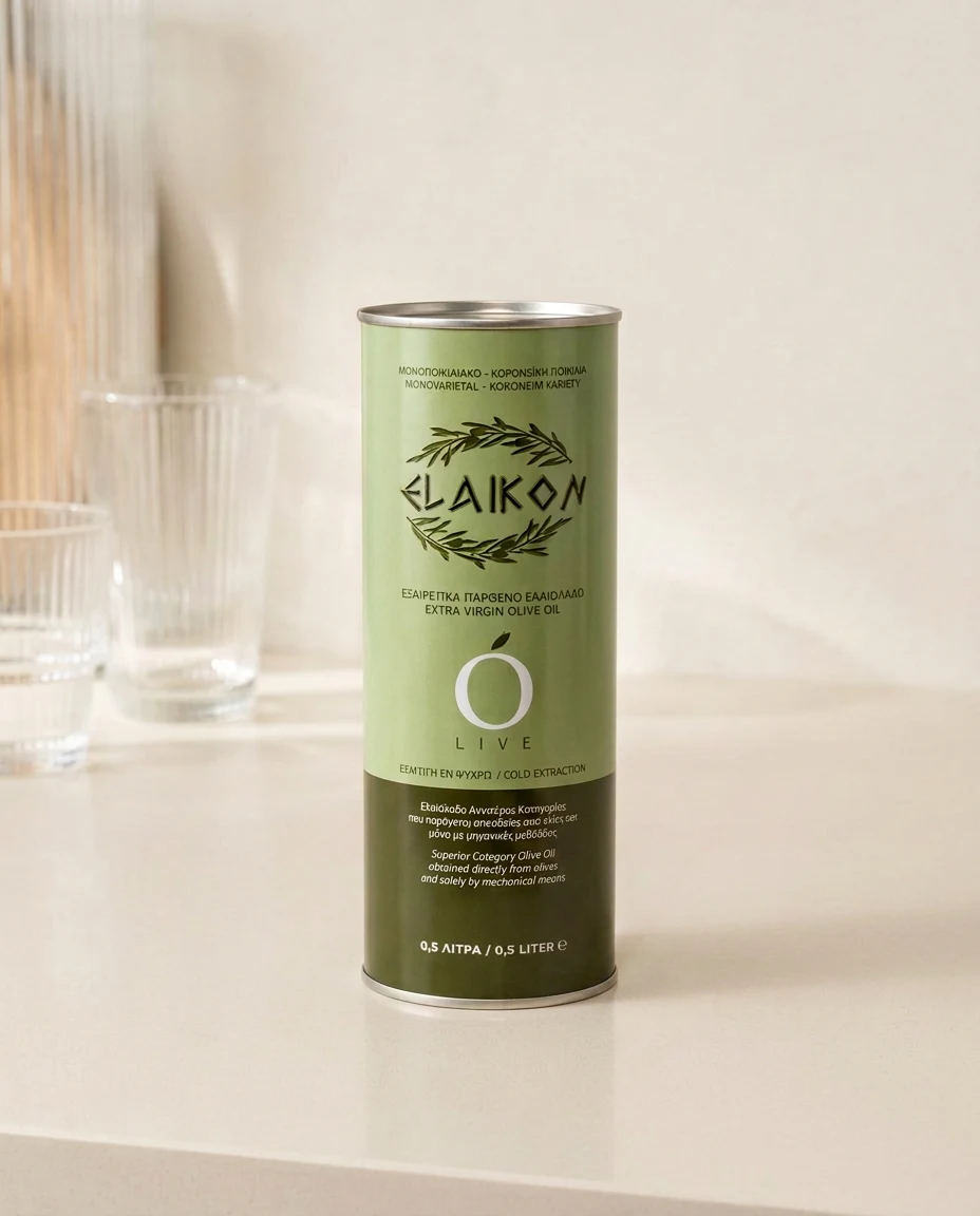 Elaikon · 0,5 л · жесть · 578 г, упаковка целиком